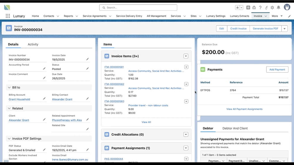 Allocating Unallocated Payment.gif